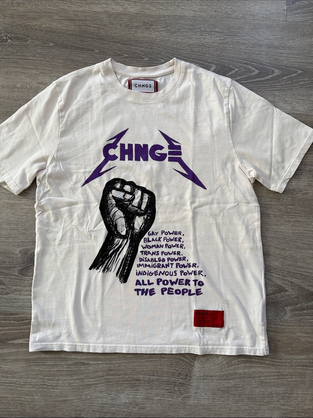 CHNGE 100 % organic cotton tshirt